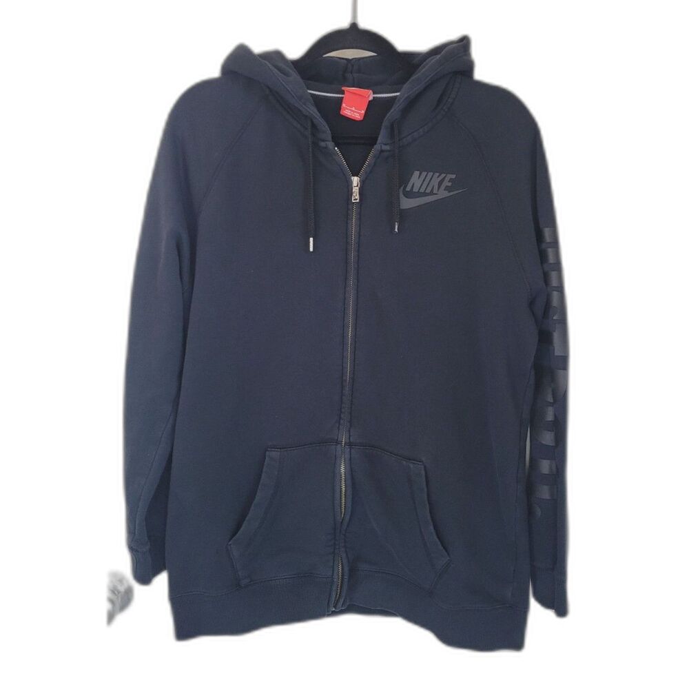 Nike Black Just Do It Full Zip Jacket Hoodie